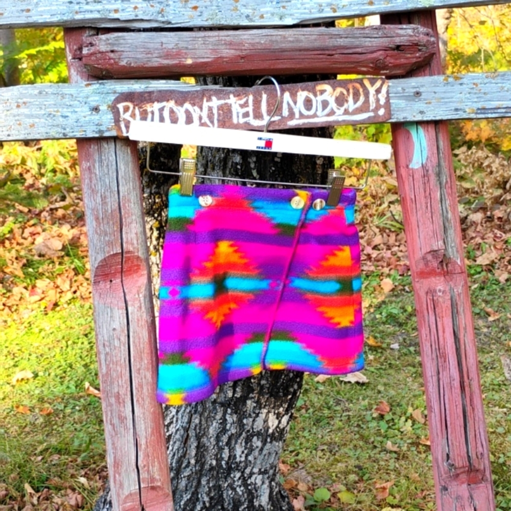💖  Vintage Merona AZTEC WRAP SKIRT Sz XS